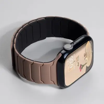 Image de Bracelet Magnétique Silicone pour Apple Watch