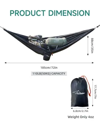 Image de Organisateur Compact Étanche pour Hamac de Camping