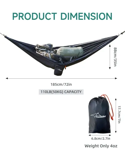 Image de Organisateur Compact Étanche pour Hamac de Camping