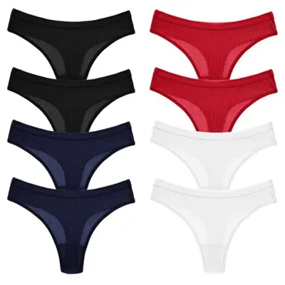 Image de Ensemble de 8 Culottes Femme - Coton Respirant & Confortable