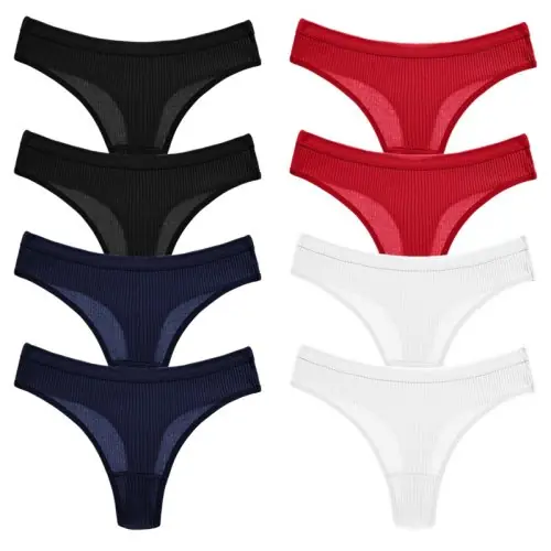 Image de Ensemble de 8 Culottes Femme - Coton Respirant & Confortable