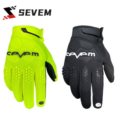 Afbeelding van Ademende Motorhandschoenen voor Heren en Dames - Volledige Vinger Handschoenen voor Motocross, Offroad, BMX, MTB en Downhill