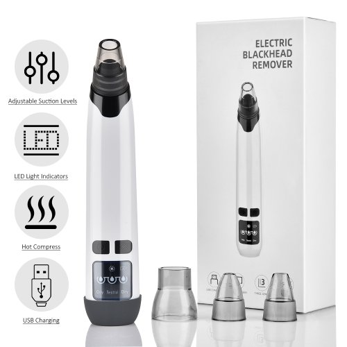 Afbeelding van Elektrische Neuszuiger met Vacuümtechnologie – Diepe Huidreiniging voor Acne, Poren en Gezichtsverzorging, Ideaal als Verjaardagscadeau