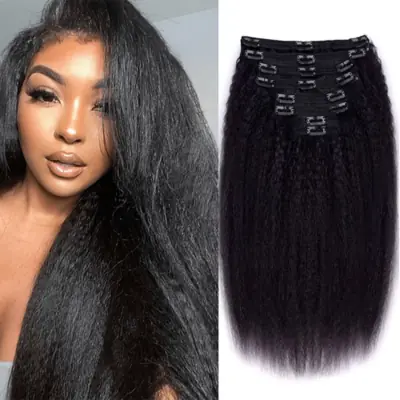 Image de Extensions Cheveux Brésiliens Remy à Clip - 100% Naturels