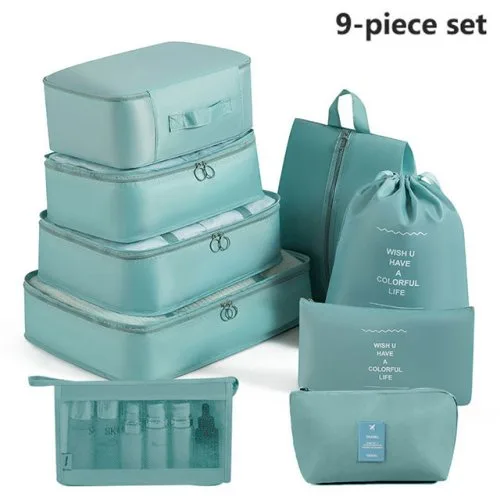 9pcs conjunto azul