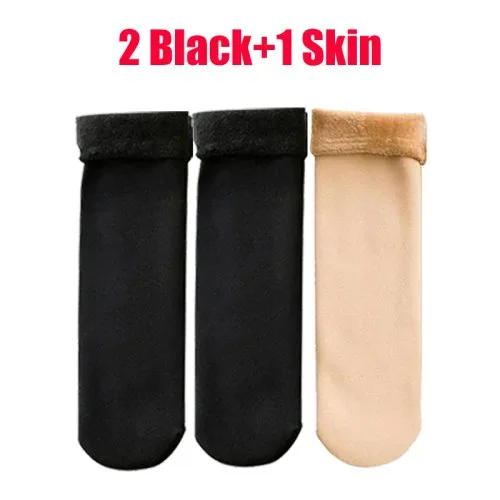 3Pairs-2Black 1Skin
