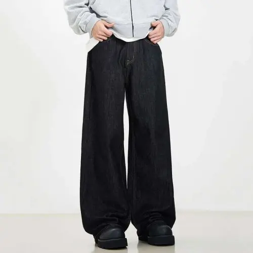 Image de Jeans Homme Vintage Large - Style Américain Décontracté