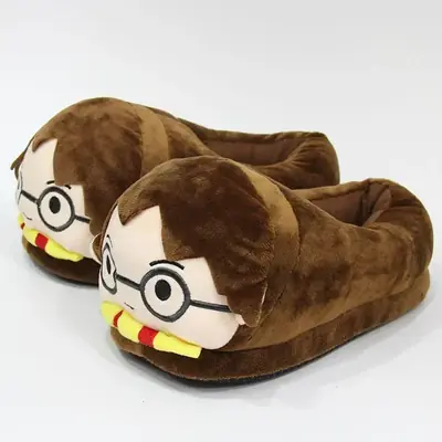Image de Pantoufles Harry Potter Peluche Chaudes pour Couple