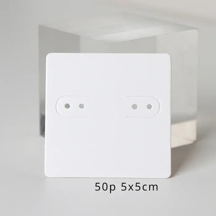 5x5cm biały karta