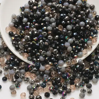 Image de Perles de Cristal Facettées 4-8mm - Création de Bijoux