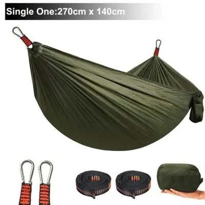 Hamac Parachute Double - Équipement de Camping Résistant