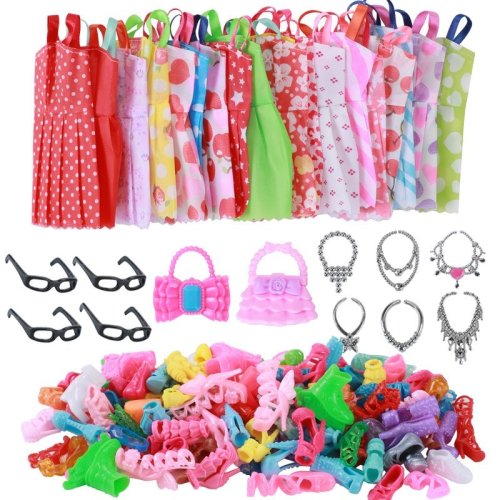 Image de 32 Pièces Vêtements & Accessoires pour Poupée Barbie