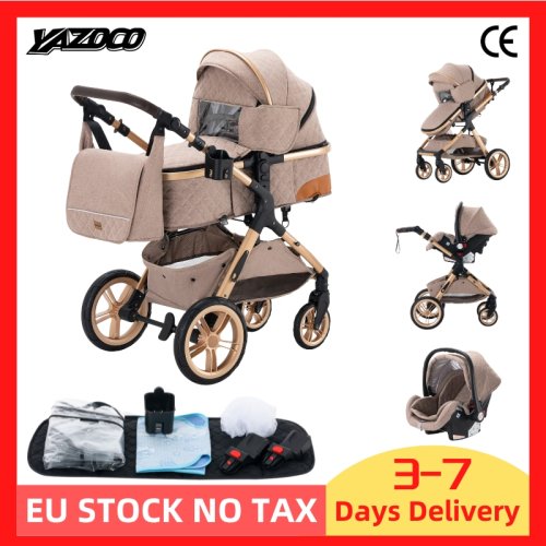 Bild von Luxus-Kinderwagen 3-in-1 – Tragbar & Reisegeeignet