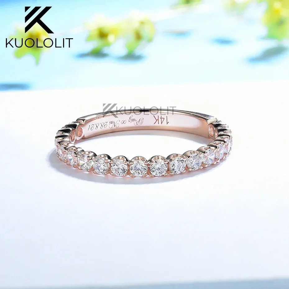 Afbeelding van Elegant Moissaniet Ring in Roze Goud – Perfect voor Verlovings- en Bruiloftsfeesten