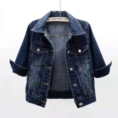 Image de Veste en jean femme courte - Style décontracté & coloré
