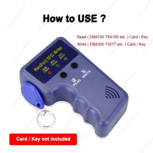 Afbeelding van Handheld 125 kHz RFID Kopieerapparaat met EM4100, EM4305, T5577 en EM4205 ondersteuning – Herschrijfbare ID Keyfobs en Kaarten voor Toegangscontrole