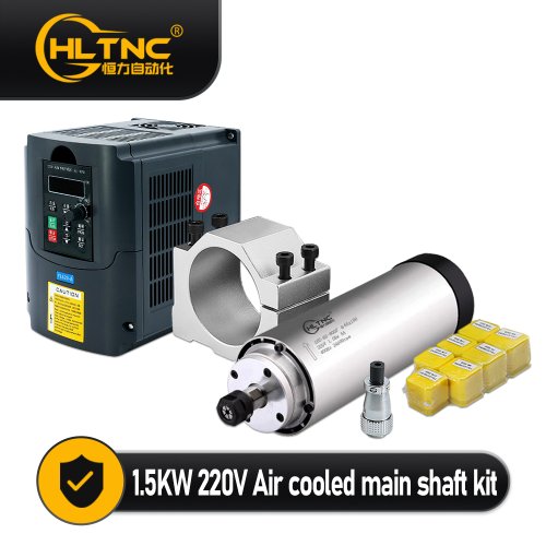 Afbeelding van CNC Spindelmotor Kit 1.5kW - 24.000 RPM met VFD & RS485