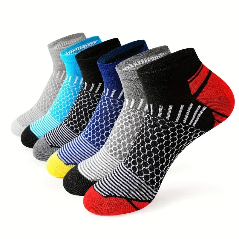 Bild von 6 Paar hochwertige Herren-Sportsocken mit Waben-Design – Atmungsaktiv, Anti-Rutsch & Ideal für Laufen, Fahrradfahren und Freizeit