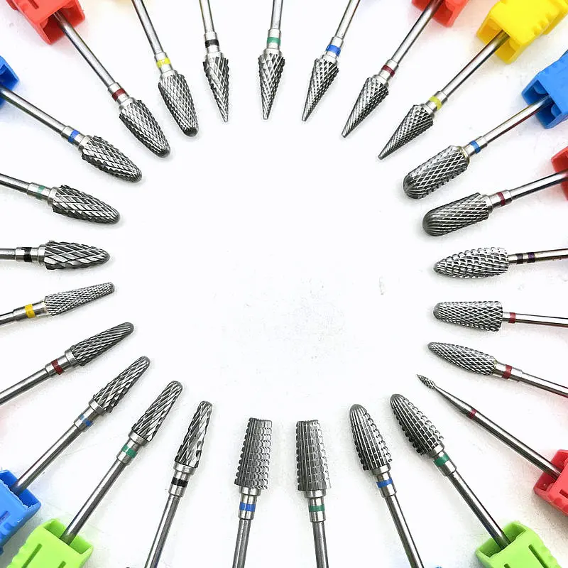 Afbeelding van Natuurlijke en Compleet Set van 33 Wolfraamcarbide Nagelborstels voor Manicure, Pedicure en Tandheelkundige Gebruik – Hoge Kwaliteit Nagelvijl en Nagelboor voor Professionele Resultaten