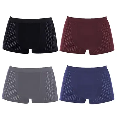 Image de Boxers Homme en Bambou - Lot de 4 - Respirants & Confortables