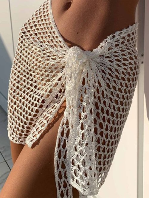 Immagine di Gonna da Spiaggia Donna - Minigonna Copricostume Estivo