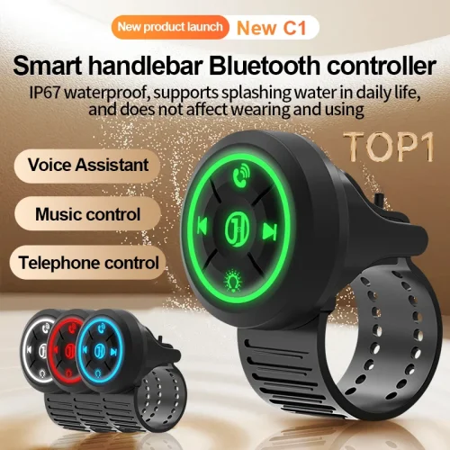 Imagen de Control Remoto Inalámbrico para Coche con 5 Teclas, Controlador de Radio para Volante, Compatible con Android, Sonido de Larga Distancia y Botones Inteligentes para Multimedia