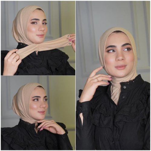 Image de Hijab Jersey Blanc - Abaya Musulmane Élégante