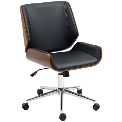 Image de Chaise de Bureau Hauteur Réglable Noire - Vinsetto