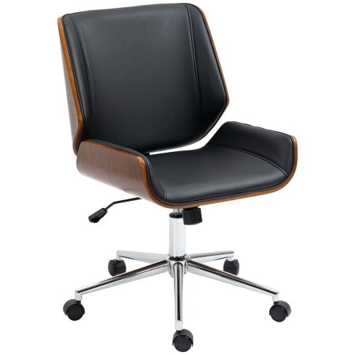 Imagen de Silla de Oficina Giratoria Ajustable en Altura - Negro