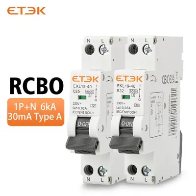 Image de Disjoncteur RCBO Type A 16A/20A - Protection Maximale pour Votre Installation