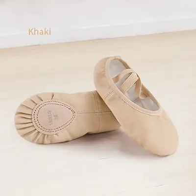 Image de Chaussures de Ballet Souple pour Filles - Idéales pour Danse, Yoga et Gymnastique
