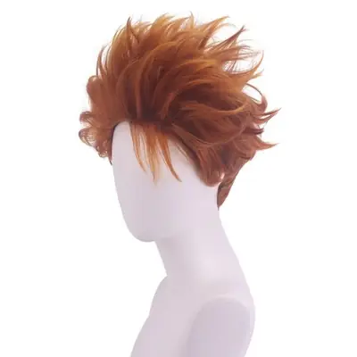 Image de Perruque Orange Bouclée - Cosplay Homme