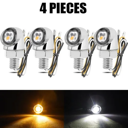 4pcs Wit amber S