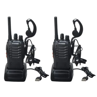Baofeng BF-88E - Talkie-Walkie PMR 446 MHz avec Chargeur USB et Casque