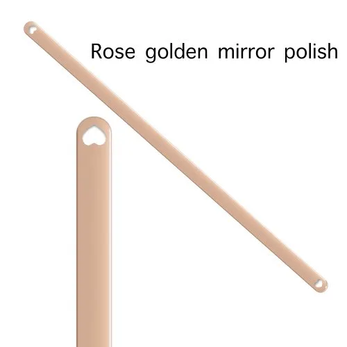 Serce różowe złoto
