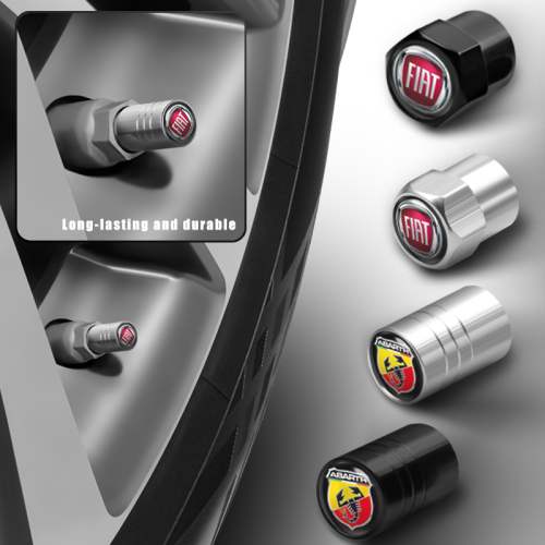 Bild von Aluminium-Ventilkappen für Fiat & Co. – Stilvoll & Schützend