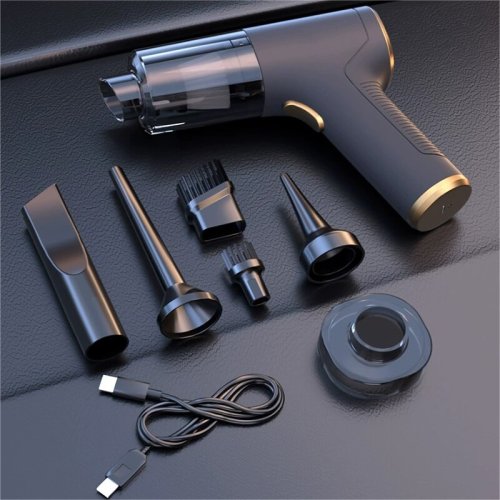 Bild von Leistungsstarker kabelloser Handstaubsauger mit wiederaufladbarer Batterie – Ideal für Auto- und Haushaltsreinigung