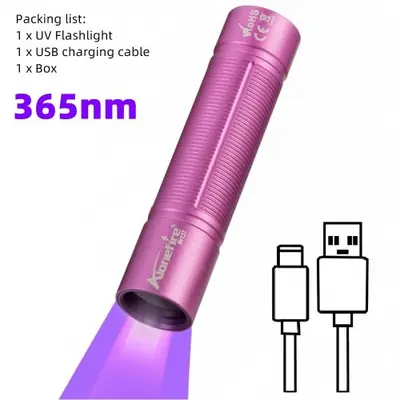 Image de Mini Lampe UV 365nm - Détecteur de Taches d'Urine pour Animaux