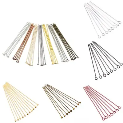 Broches Têtes Oeil & Plate - Lot de 100-200 Pièces