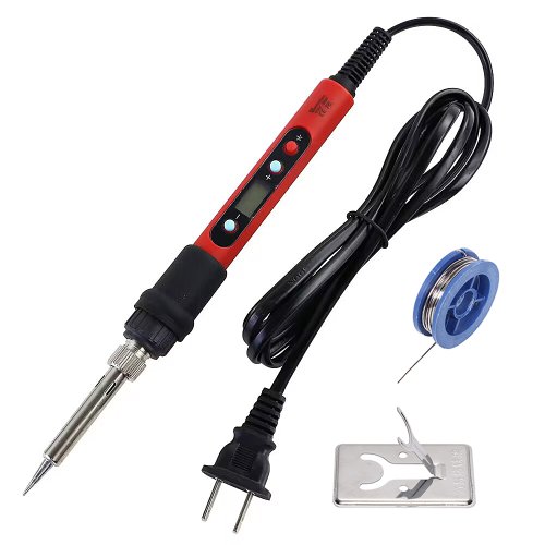 Imagen de Soldador Digital 80W con Pantalla LED - Rojo