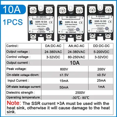 Image de Relais SSR Monophasé Sans Contact 10A à 100A - Contrôle Électrique Précis