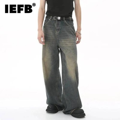 Stijlvolle Heren Jeans - Oud Blauw Gewassen & Losse Pasvorm
