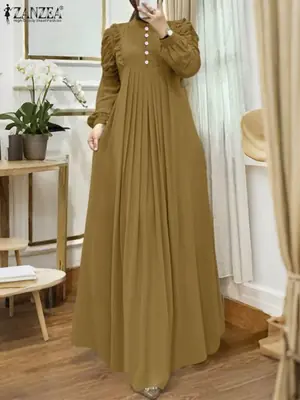 Image de Robe Abaya Élégante à Volants - Mode Musulmane 2025