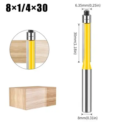 Image de Fraise à Bois 8mm - Tige en Acier au Tungstène