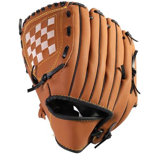 Imagen de Guante de Béisbol y Softball de 2 Colores para Adultos, Mano Derecha, Talla 12.5 Pulgadas, Ideal para Entrenamiento al Aire Libre, Diseño Robusto en Color Marrón