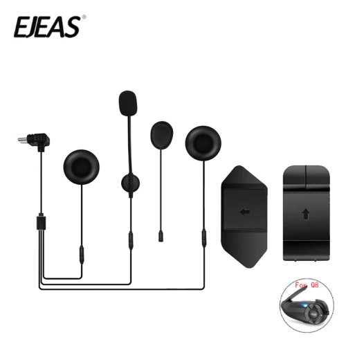 Image of Universal Double-Sided Tape Mounting Clip for Type-C Interface Headphone Compatible with Ejeas Q8 Motorcycle Helmet Intercom