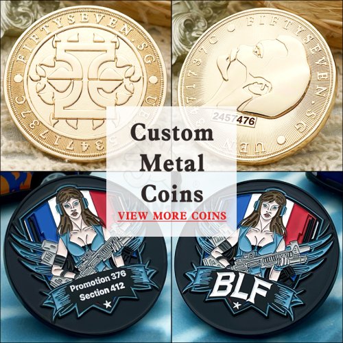 Zdjęcie Personalizowane Monety Challenge – Wyjątkowe Emblematy Metalowe