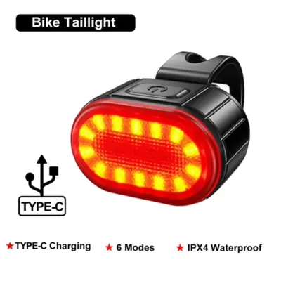 Image de Phare LED Rechargeable pour Vélo - Lumière Puissante pour la Nuit
