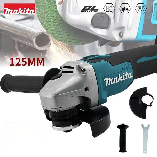 Image de Meuleuse d'angle 18V Makita 125mm - Puissante & Rechargeable