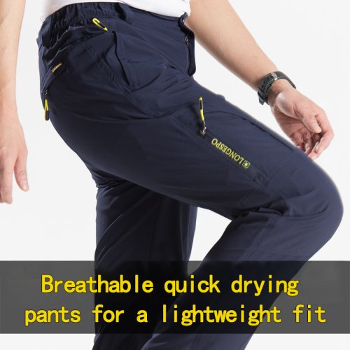 Bild von Ultra-Light Herren-Wanderhose mit Stretch, Wasserdicht & Schnelltrocknend – Taktische Hosen für Outdoor-Abenteuer und Angeln